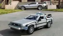 Ritorno al futuro DeLorean Lego con una vera auto