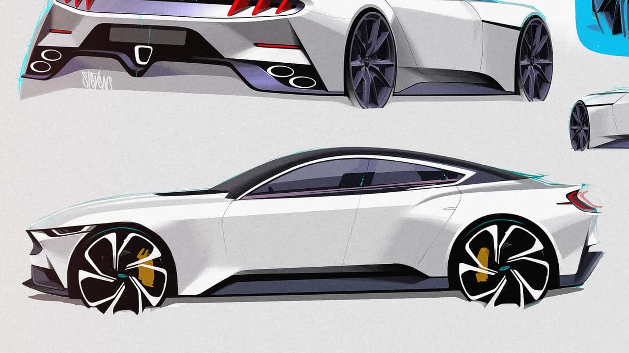 Ford Mustang Viertürer (Entwurf von 2022)