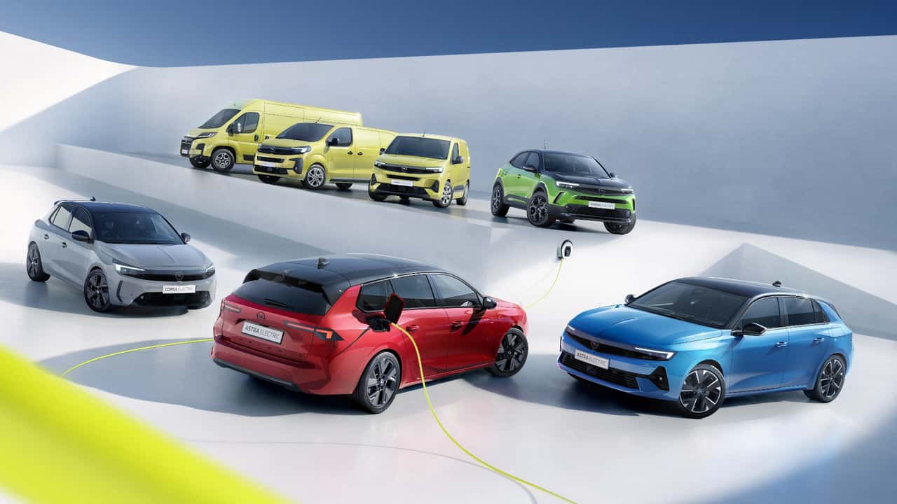 Elektrifizierte Opel-Fahrzeugpalette