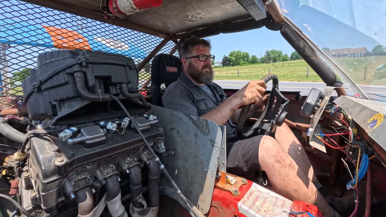 The Bearded Mechanic - LeMons CBR1000R-powered Toyota MR2