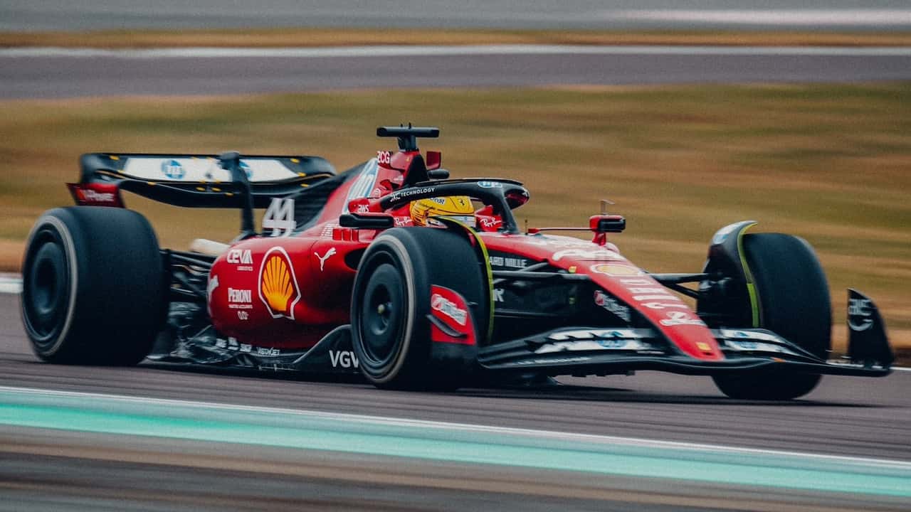 Lewis Hamilton makes Ferrari F1 test debut at Fiorano 2025