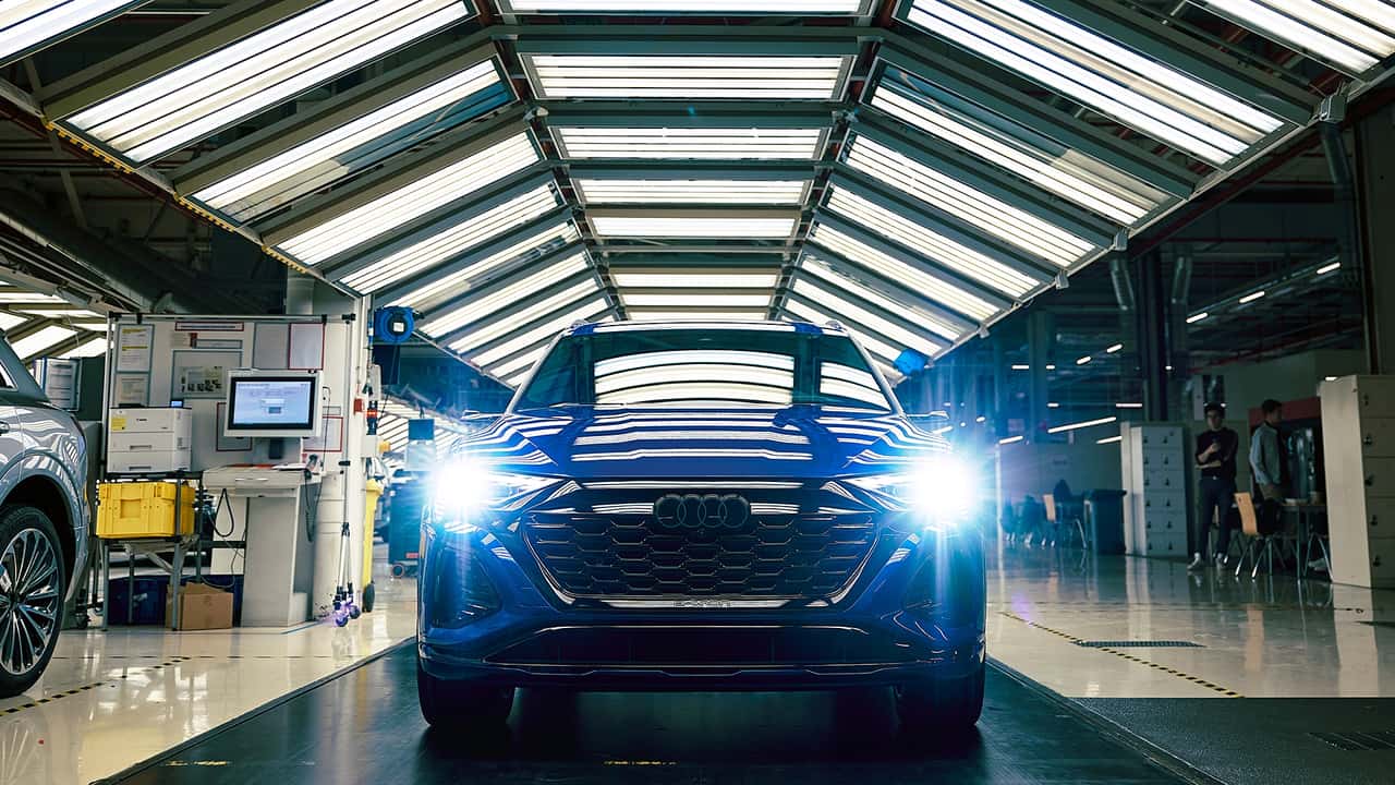 Le ultime Audi Q8 e-tron escono dalla fabbrica di Bruxelles