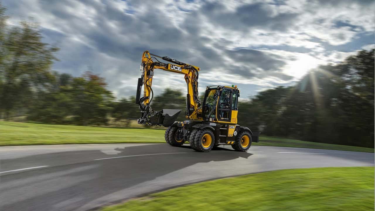JCB tilt-rotator Raptor per il porta-attrezzi JCB Hydradig