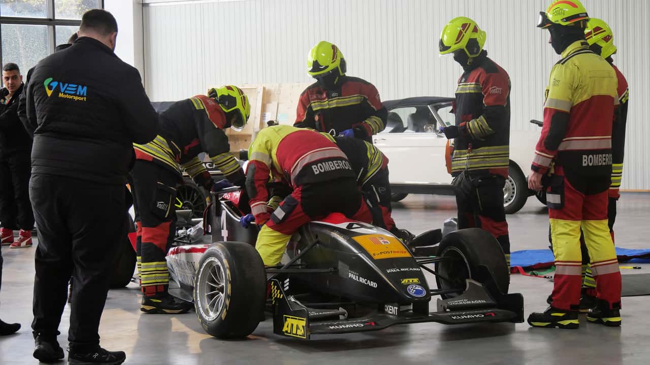 Les intervenants sur une monoplace