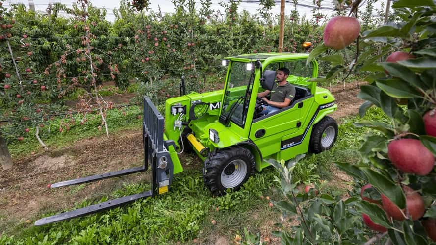 Merlo e-WORKER: telescopico elettrico perfetto per il meleto