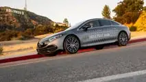 Mercedes-Benz with turquoise marker lights