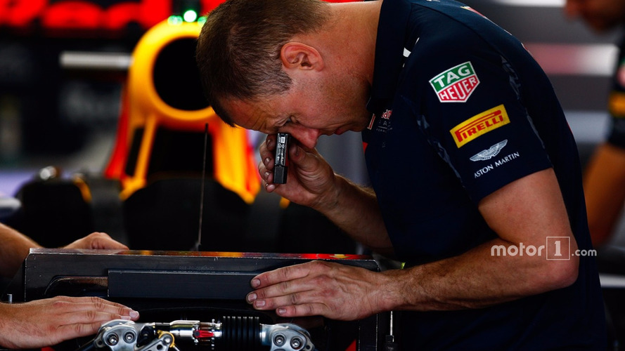 Red Bull Racing mechanic at work