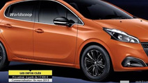 Peugeot 208 facelift leaked image