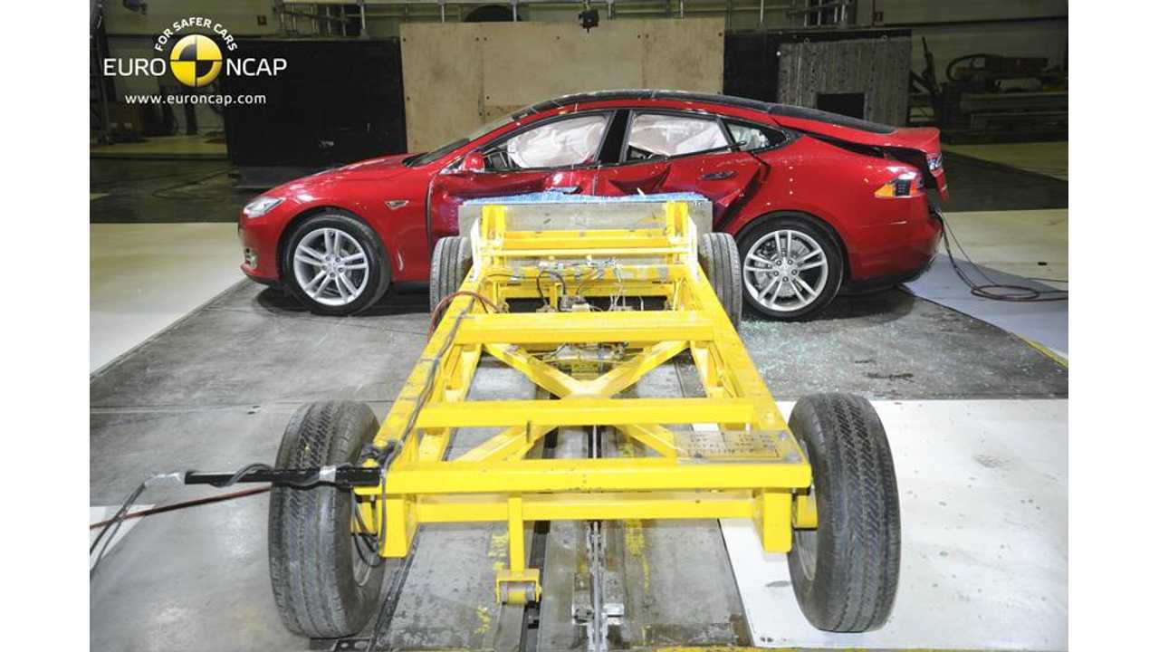 Ruwe slaap Ontdekking Jong Tesla Model S Achieves 5-Star Euro NCAP Safety Rating (Images + Graphics +  Video)