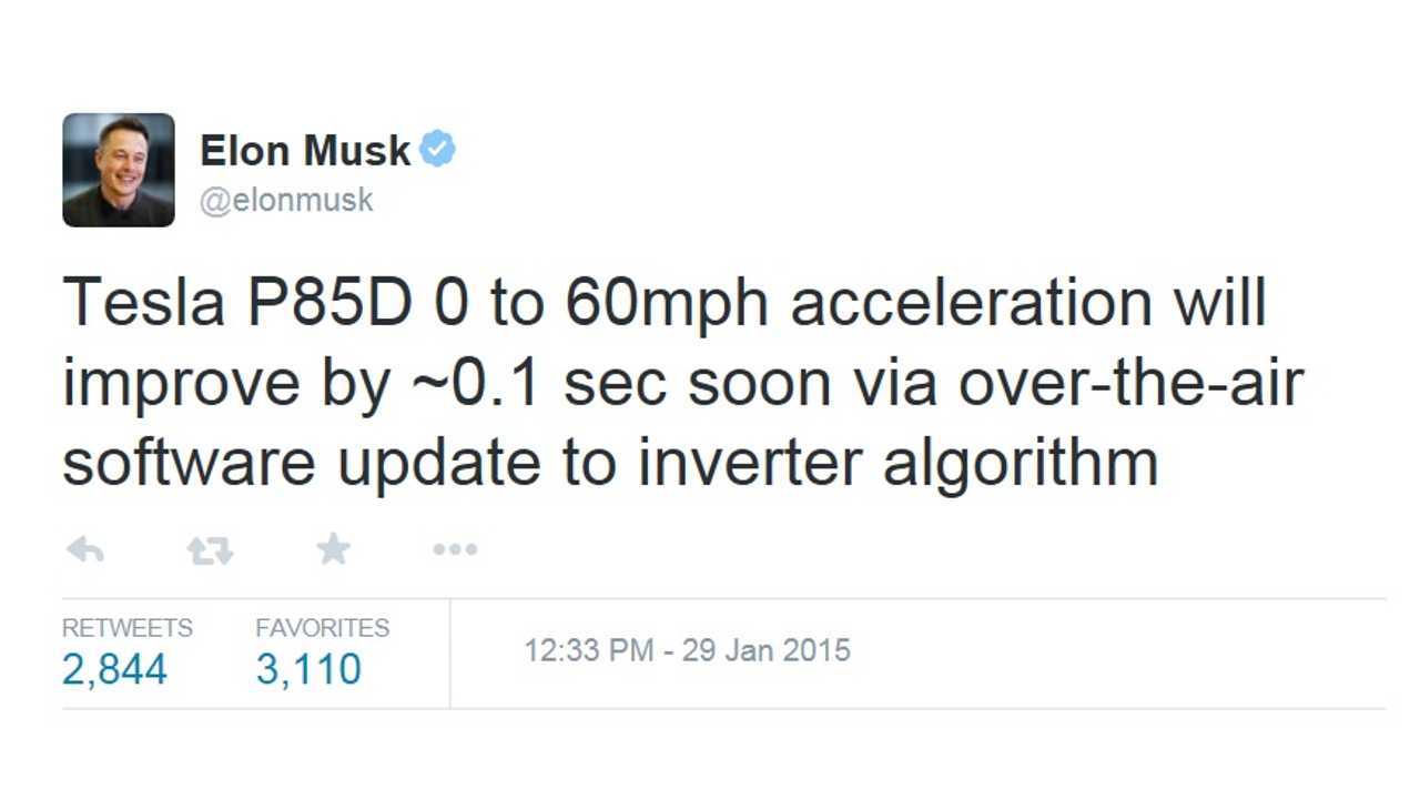Tesla CEO Confirms The Model S P85D Will Get An