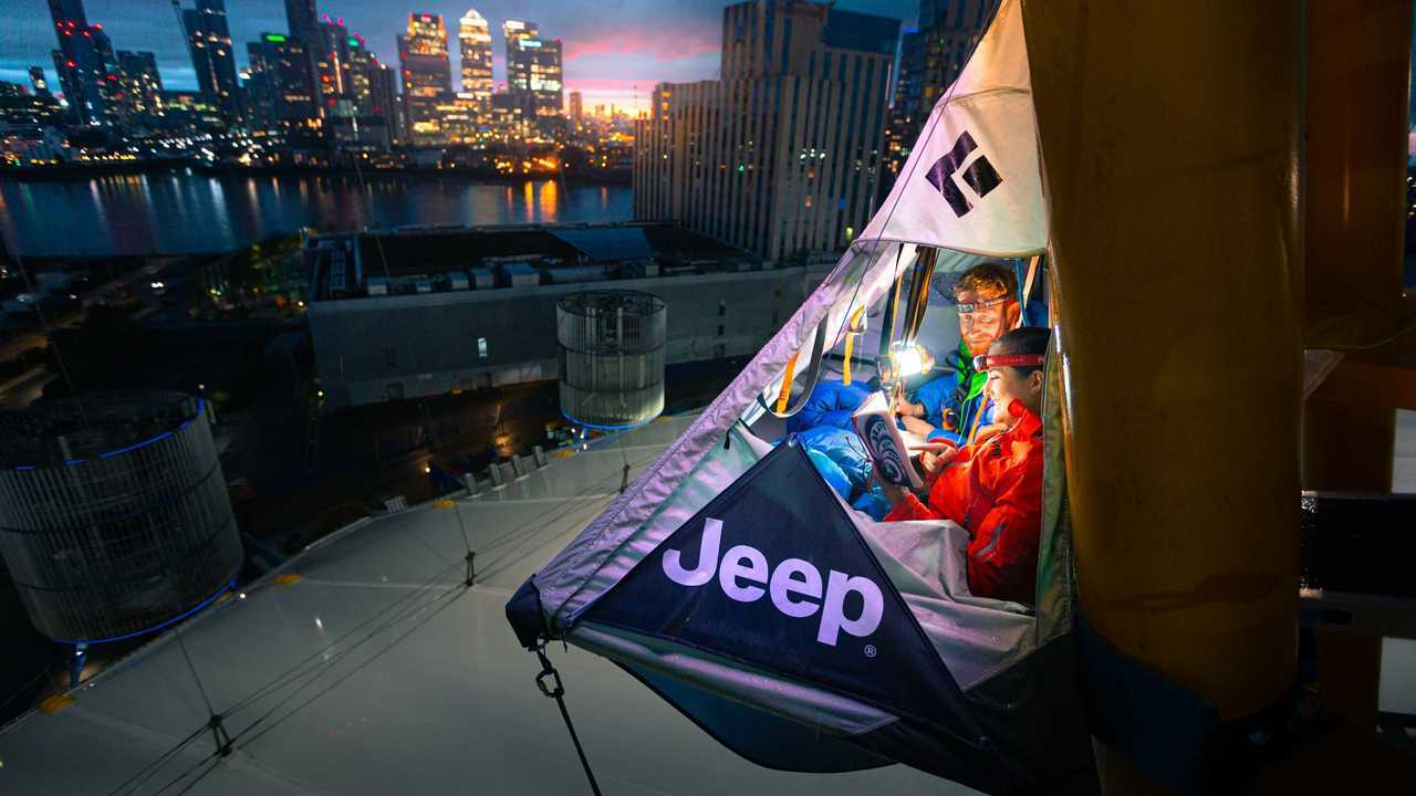 Jeep creates Renegade Motel suspended almost 250ft above ground