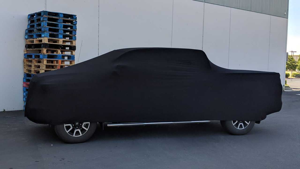 Indoor Black Satin Shield from CarCovers.com - stock truck