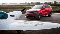 Jeep Grand Cherokee SRT vs plane