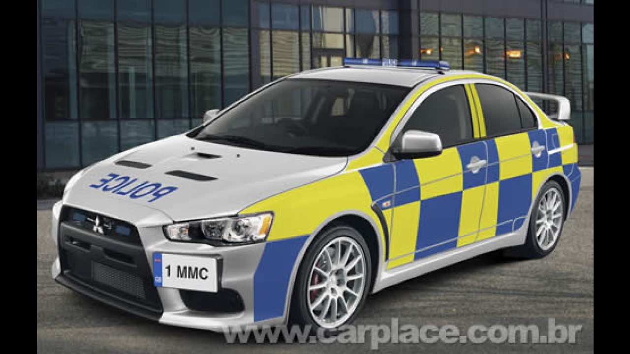 Carro de polícia de verdade: Mitsubishi mostra Lancer EVO X Police Interceptor
