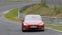 Tesla Model S Plaid spy photo