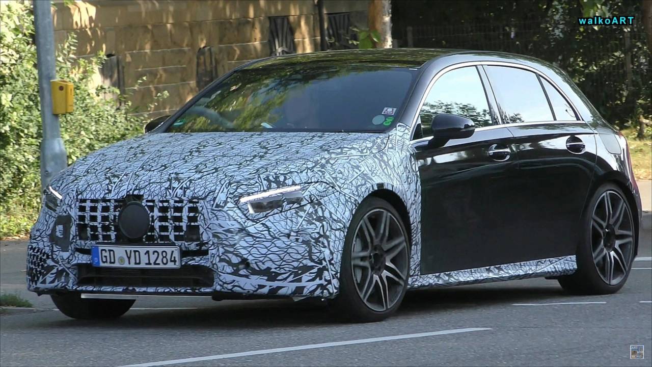 2020 Mercedes-AMG A45 screenshot from spy video