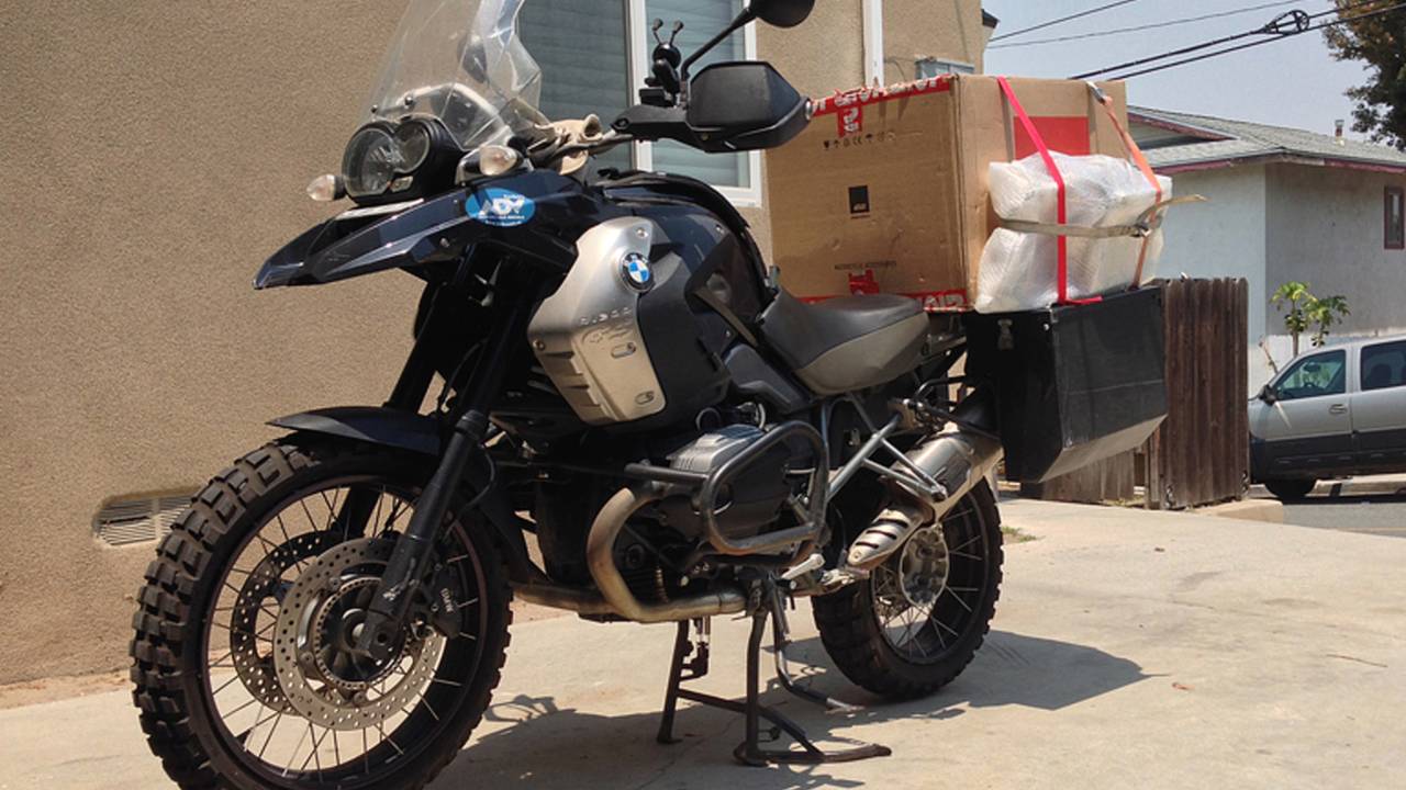 <strong>Before the ride, my 2012 BMW R 1200 GS is getting ready with new parts from Givi, AltRider, Atlas Throttle lock, Michelin, and Doubletake.</strong>