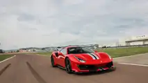 Ferrari 488 Pista, prova sul circuito di Fiorano