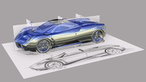 Pagani Huayra Roadster rendering
