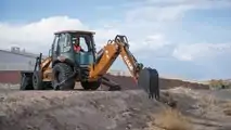 CASE 580 EV fully electric backhoe loader
