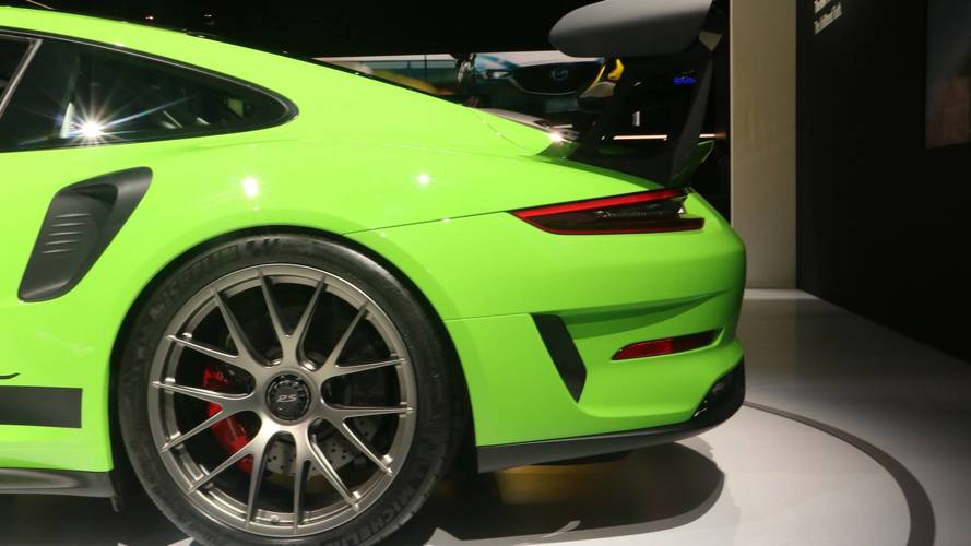 Porsche 911 GT3 RS with Weissach Package at the 2018 New York Auto Show