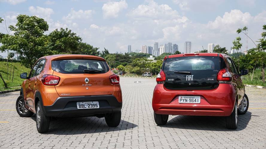 Comparativo Renault Kwid x Fiat Mobi