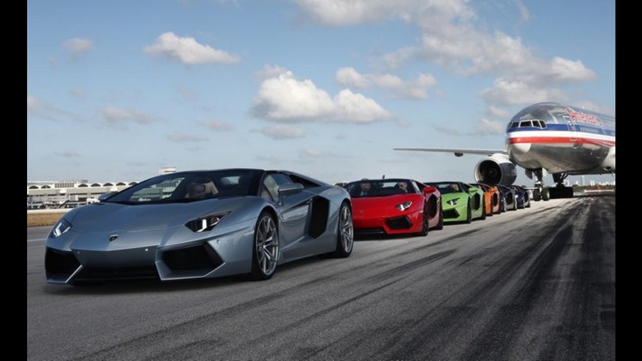 Vídeo: Uma frota de Lamborghini Aventador LP 700-4 invade Miami