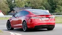 Tesla Model S Plaid spied at the Nurburgring