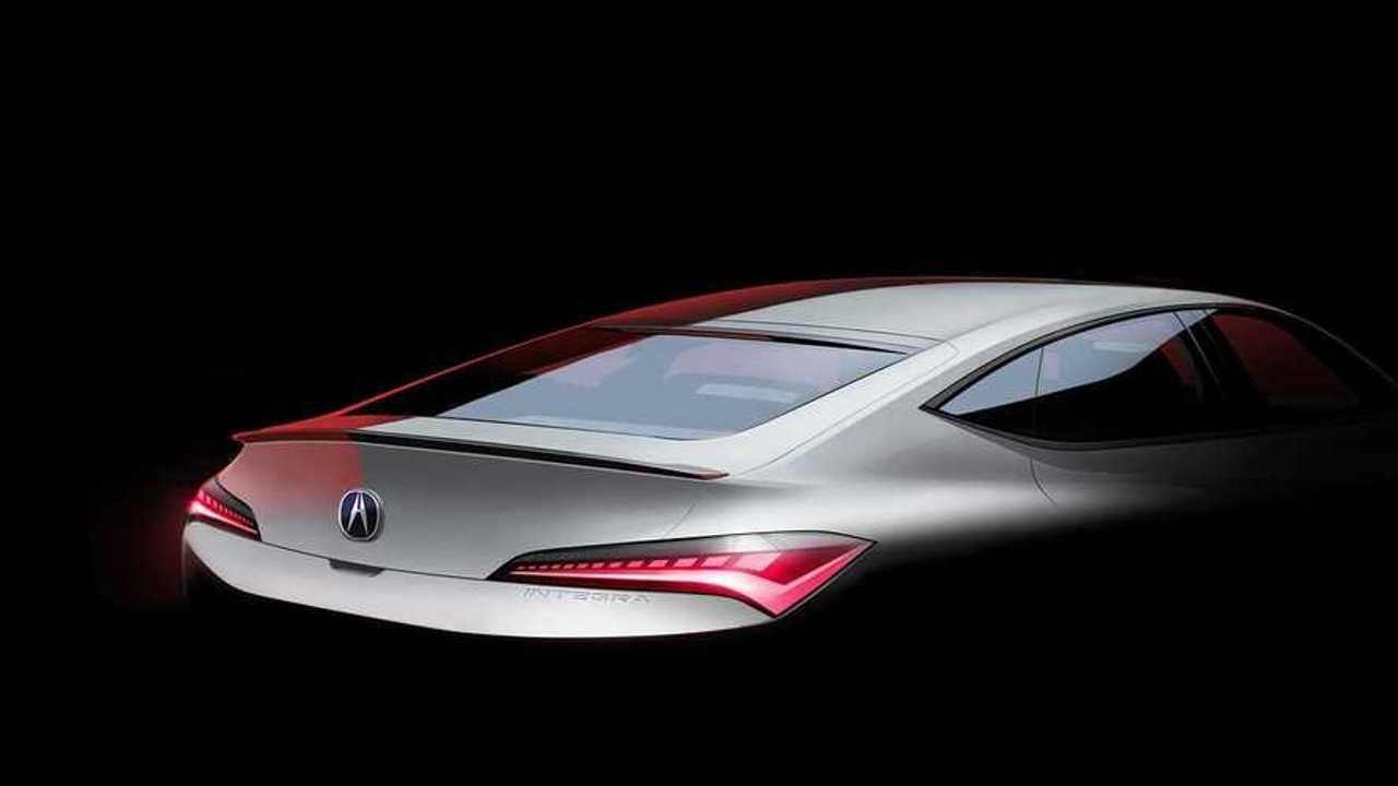 Acura Integra 2022 ipucu (teaser) görüntüsü