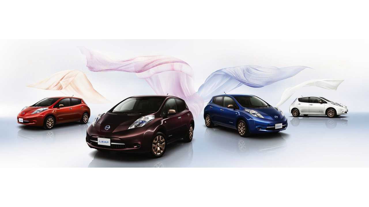 Special Color Limited Edition LEAFs to Celebrate 80th Nissan Anniversary