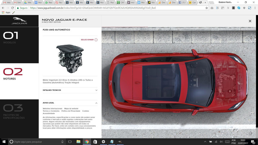 Jaguar E-Pace já tem site no Brasil