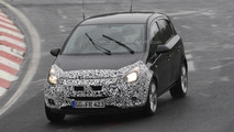 Opel Corsa facelift spy photo