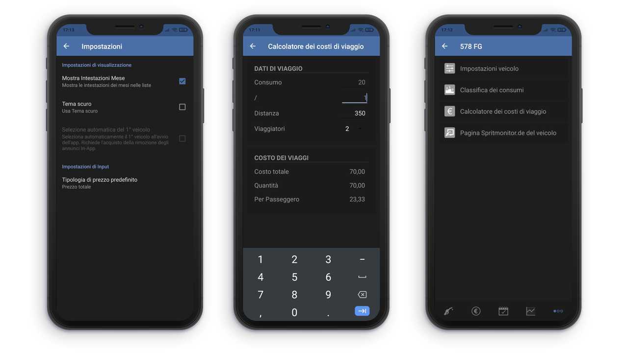 App Sprintmonitor controllo spese dell'auto 3