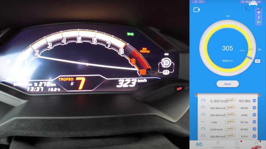 Lamborghini Huracan STO hits 200 mph with ease on the Autobahn