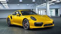 Porsche 911 Turbo Yellow Saffron Metallic Paint