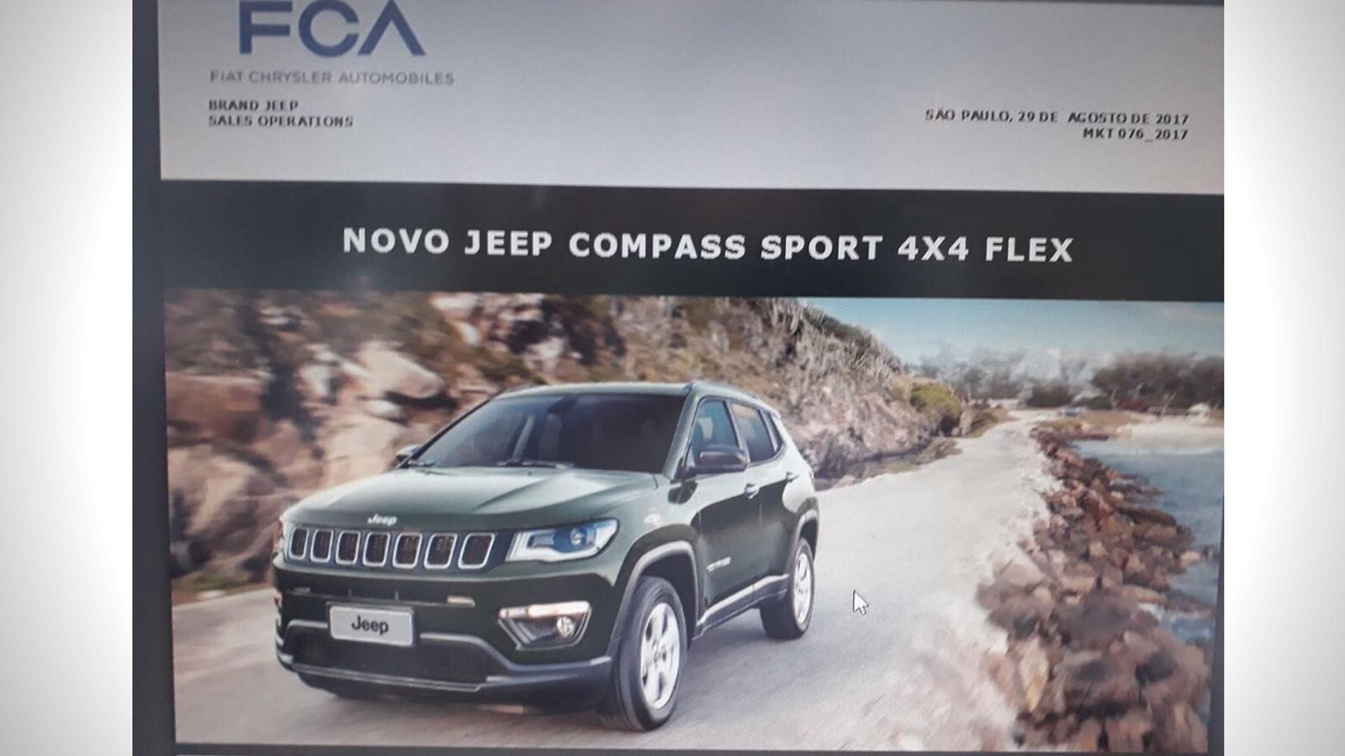 Exclusivo Jeep Compass flex 4x4 chega às lojas por R 117.990