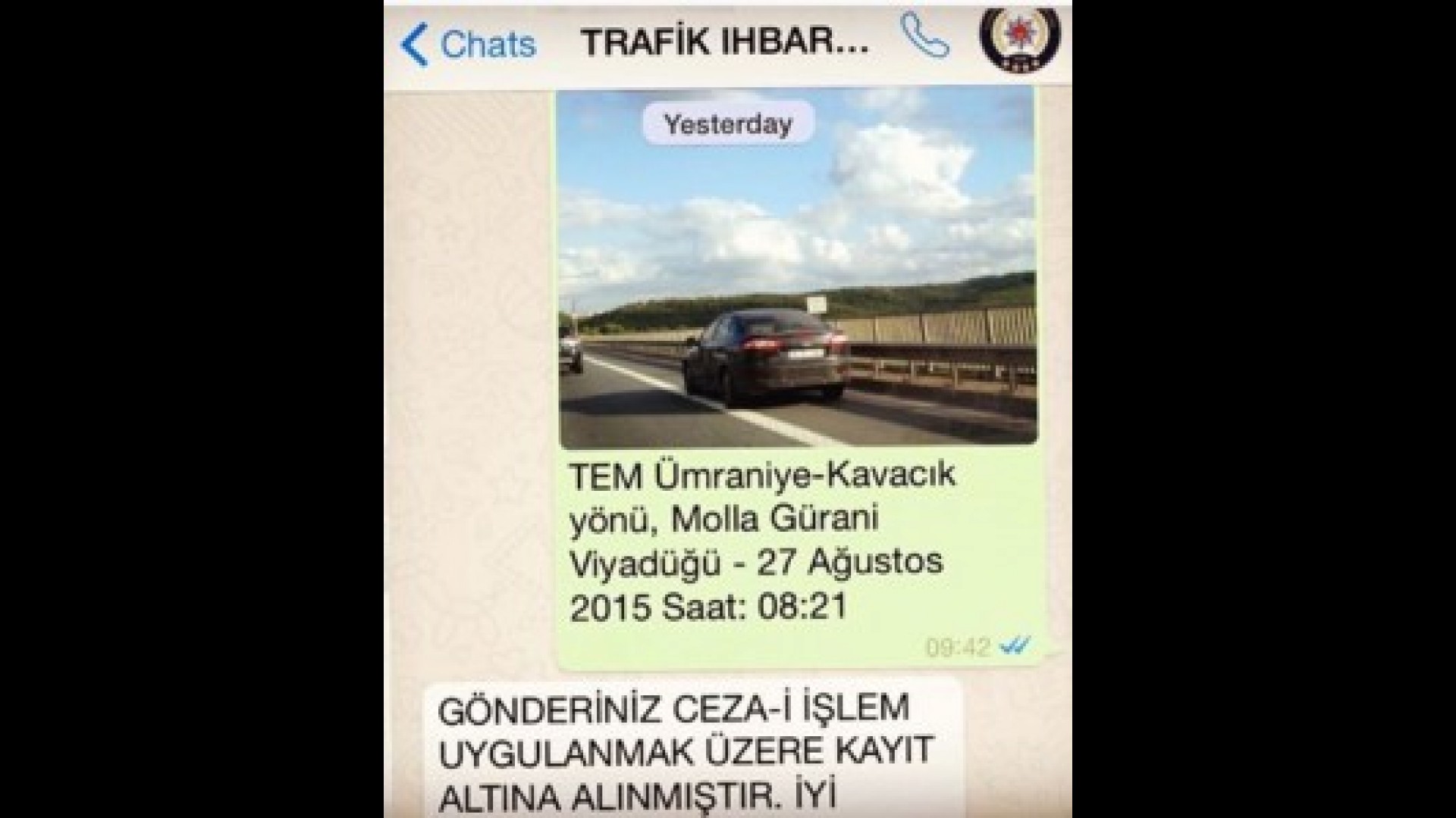 Artık herkes Trafik Polisi - Whatsapp ile Trafik Cezası Uygulaması Başladı