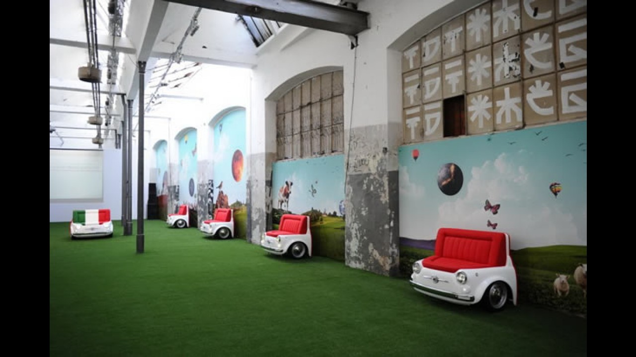 Vintage: Fiat exibe peças decorativas inspiradas no modelo 500 da década de 1970