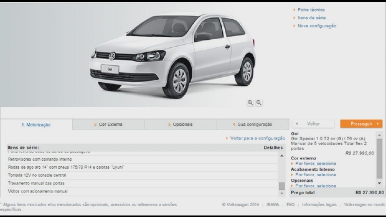 Pelado: Volkswagen Gol ganha versão de entrada Special por R$ 27.990
