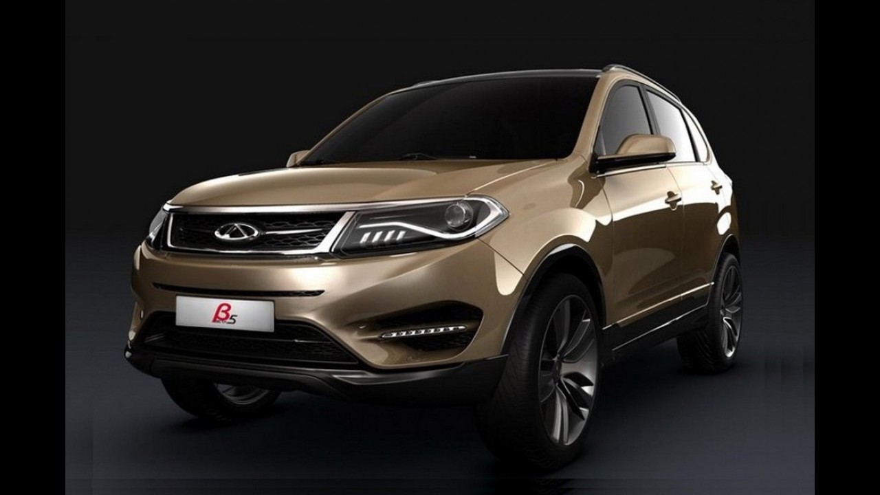 Chery mostra teaser de seu novo SUV global Beta 5