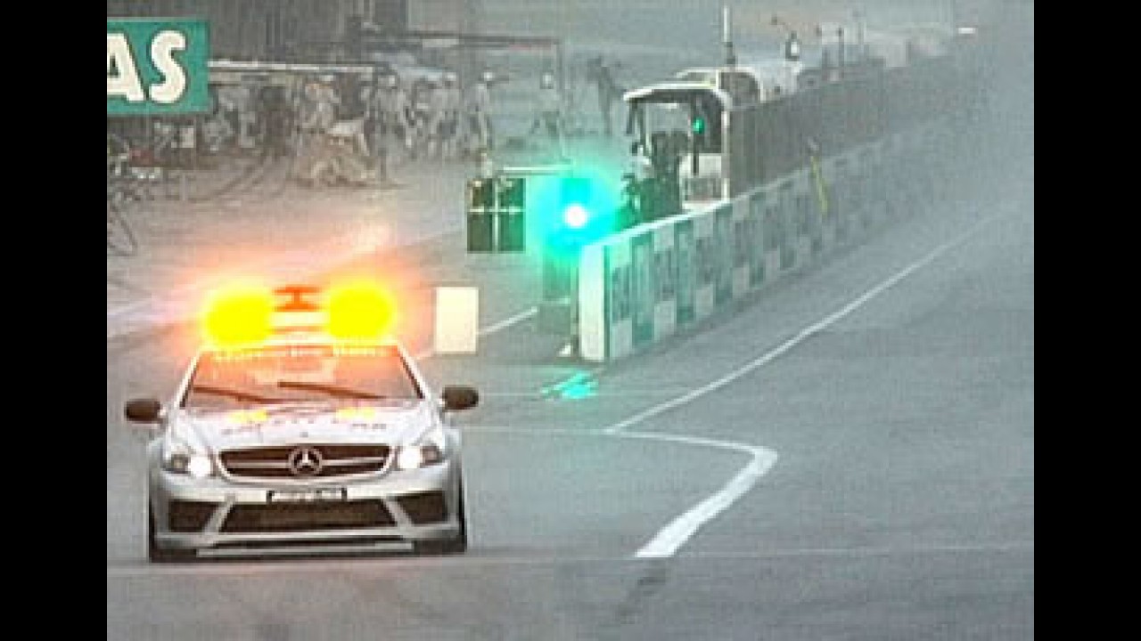 Fórmula 1: J. Button vence em prova encerrada pela chuva - Barrichello foi o 5° e Massa o 9°