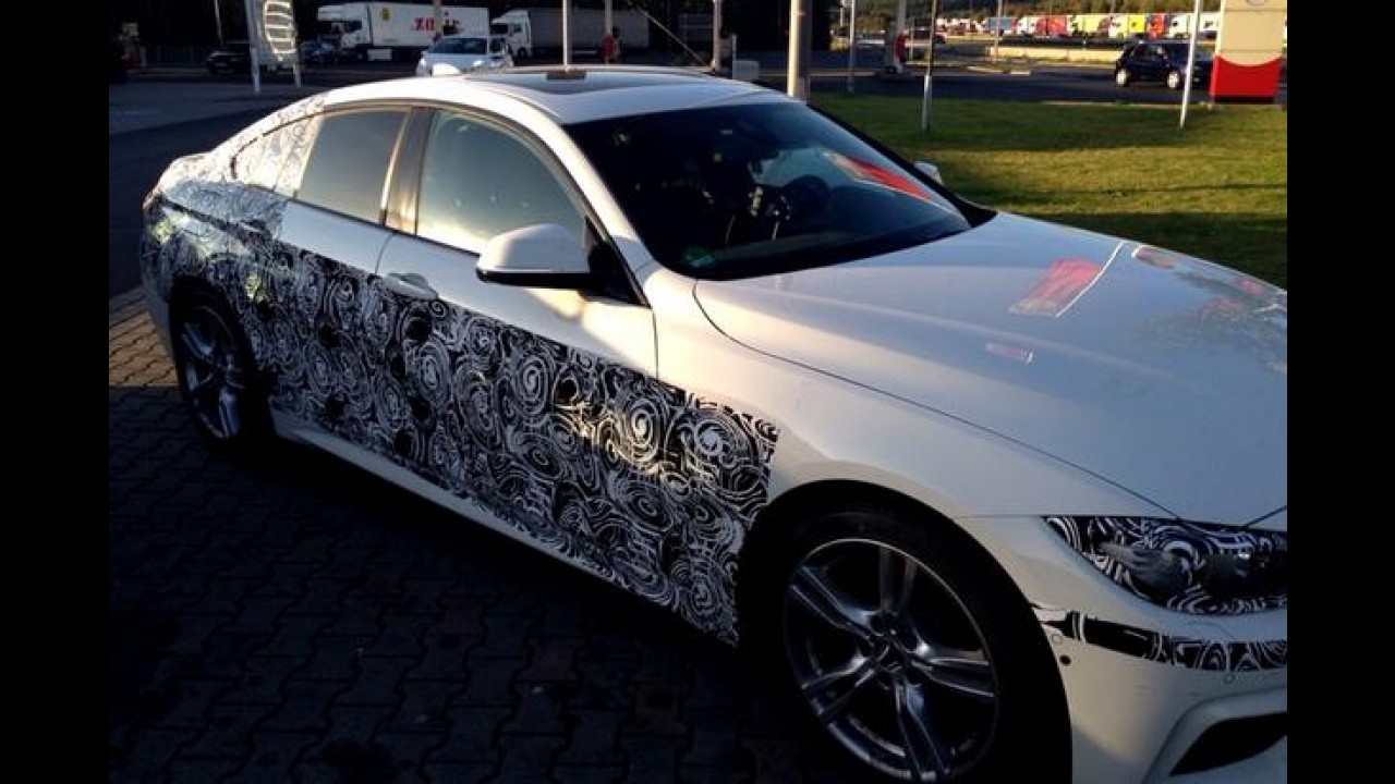 Flagra: BMW Série 4 Grand Coupé já está sendo testado