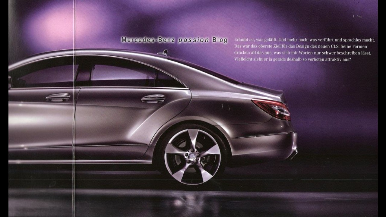 Vazam primeiras imagens oficiais do Novo Mercedes CLS 2011