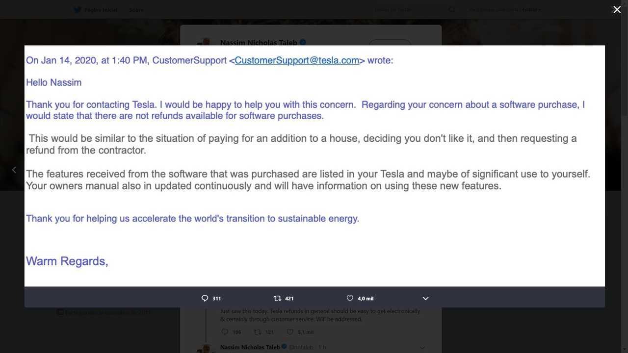 Nassim Taleb Blasts Tesla Customer Service On Twitter, Elon Musk Replies