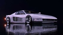 Miami Vice Ferrari Testarossa Rendering By Abimelec Design