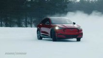 2021 Ford Mustang Mach-E in the Snow