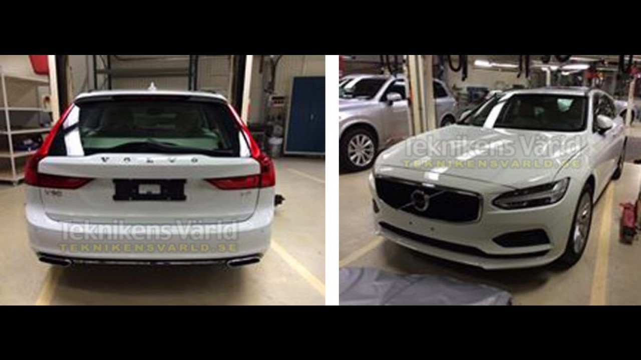 Flagra: perua Volvo V90 aparece "pelada" antes da estreia