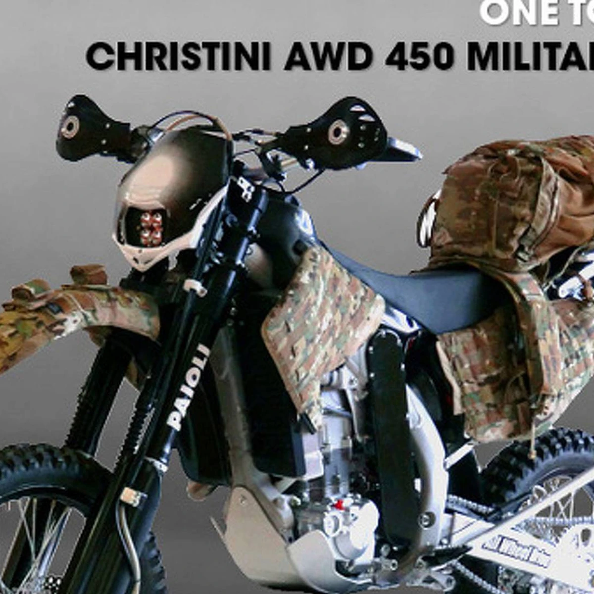 An AWD motorcycle for the Special Forces