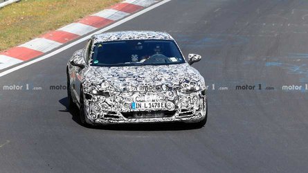 2021 Audi E-Tron GT spy photos from the Nurburgring