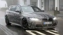 BMW M3 Touring Spy Foto Angolo Anteriore